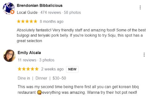Reviews Korean Barbeque in Austin